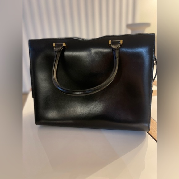 SAINT LAURENT Uptown Medium leather tote bag - Picture 9 of 9